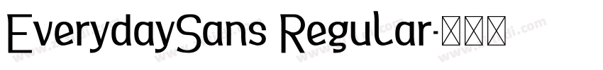 EverydaySans Regular字体转换